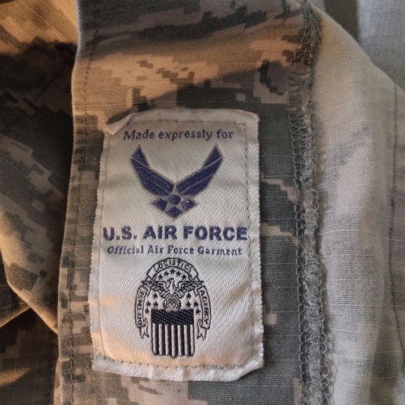 Airforce fatigues/ABU set- pants 34-36"x32" jacket L - Picture 9 of 9